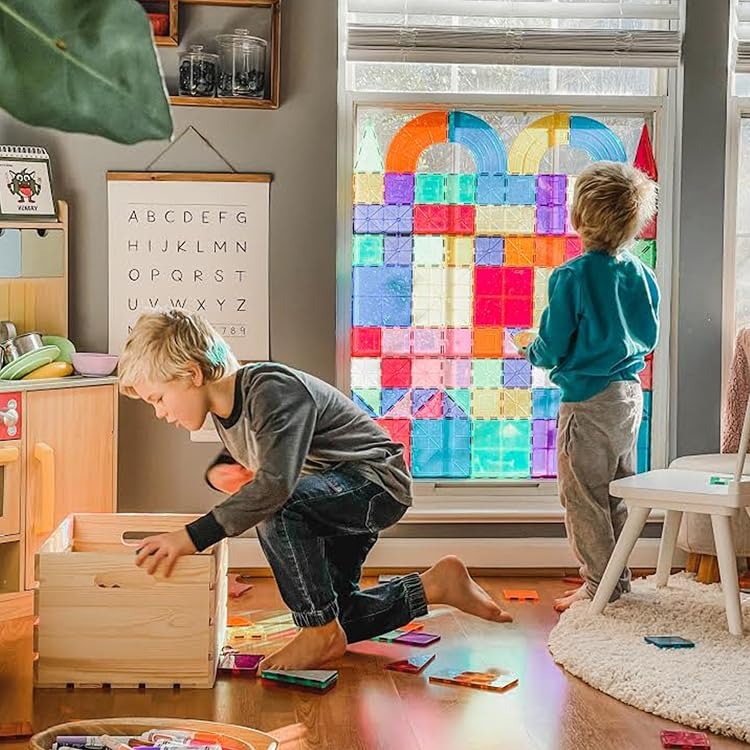 PicassoTiles | Child-Safe Magnetic Tile Craft – Interlocking Translucent Magnetic Tiles,For Home, Preschool & Holiday Gifting - PicassoTiles Official Store