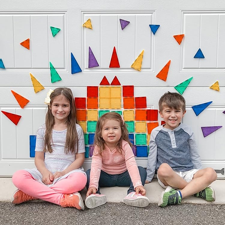 PicassoTiles | Child-Safe Magnetic Tile Craft – Interlocking Translucent Magnetic Tiles,For Home, Preschool & Holiday Gifting - PicassoTiles Official Store